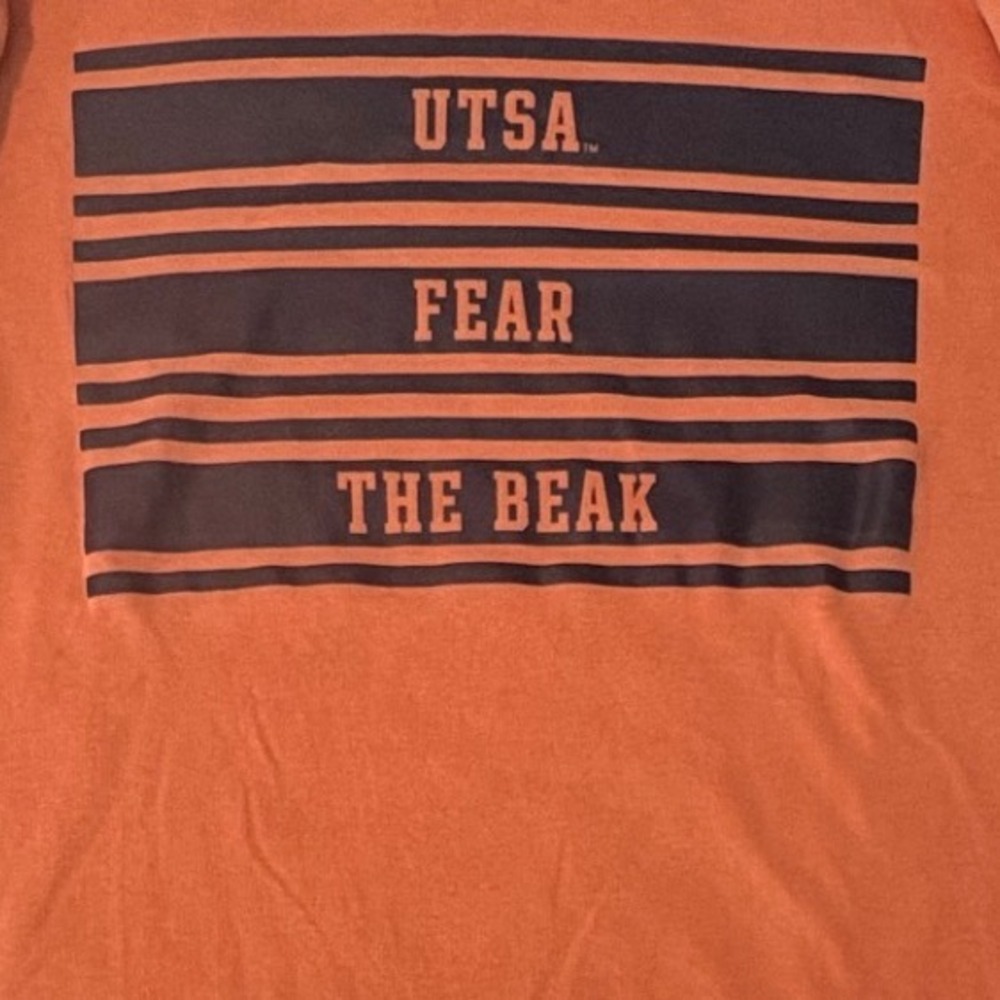 Pink Victoria's Secret UTSA Fear the Beak Orange Sweatshirt Women's Oversized XS - Picture 7 of 7